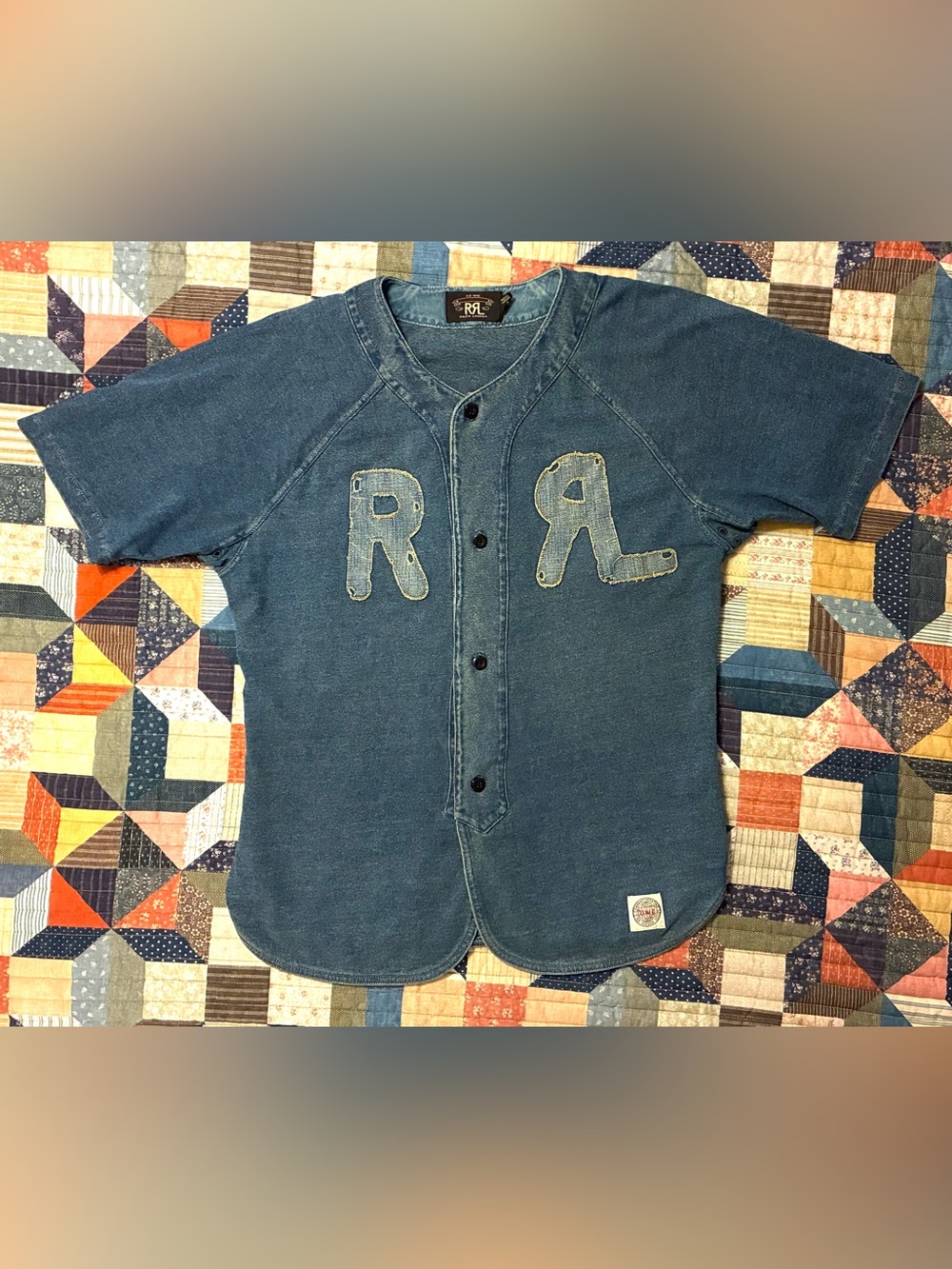💥RARE💥DOUBLE RL RALPH LAUREN RRL “FARM LEAGUE” BASEBALL JERSEY- MEDIUM - Picture 3 of 14